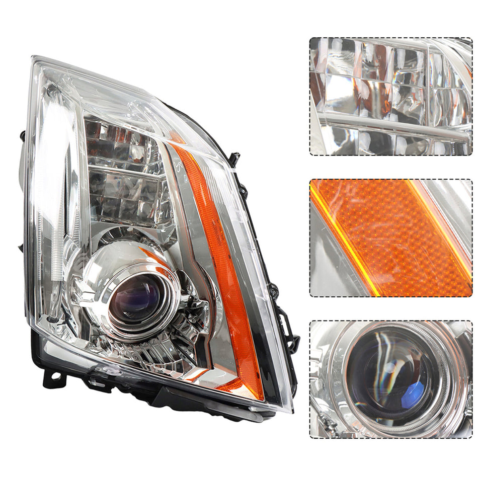 labwork Headlight Assembly Replacement for Cadillac CTS HID/Xenon LED DRL 2008-2014 Headlight Set Passenger Side