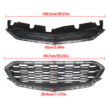 Load image into Gallery viewer, Grille Grill Bumper Front Upper For 2016 2017 Chevrolet Equinox Black 2pcs NEW