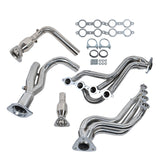 Labwork For 02-05 Chevy/GMC 4.8/5.3L V8 Stainless Long Tube Exhaust Headers Y-Pipe Front