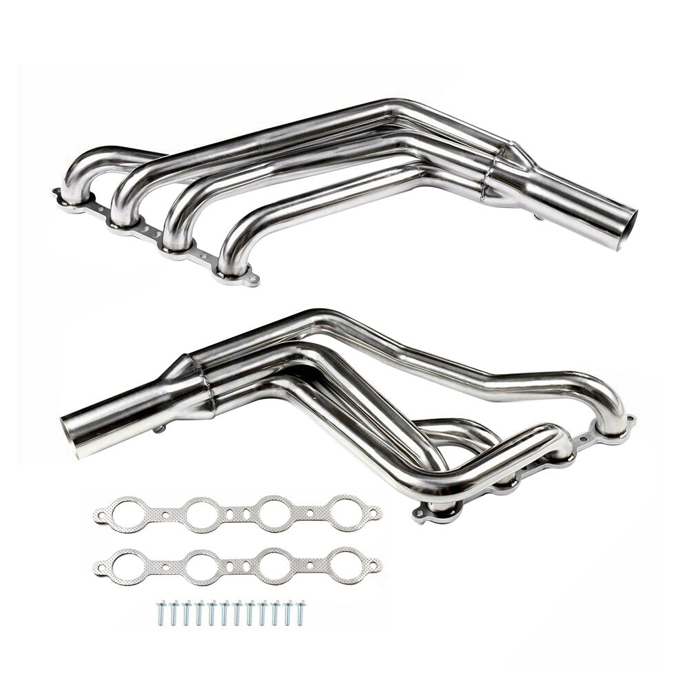 Labwork For 67-74 SBC V8 LS/LS1-LS6 LSX Swap Stainless Long-Tube Header Exhaust Manifold