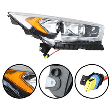 Load image into Gallery viewer, Labwork Passenger Right For 2017-2019 Ford Escape Clear HID W/LED DRL Chrome Headlight