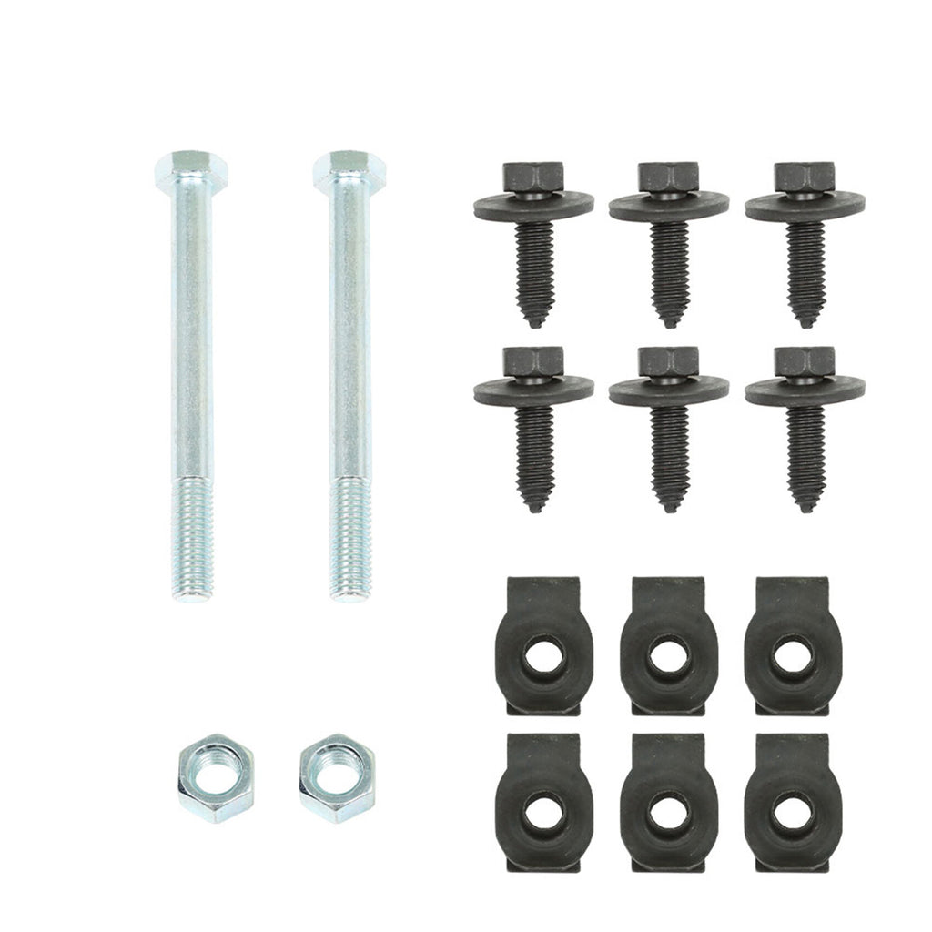 labwork 16pc Front Leaf Spring Bracket Mounting Eye Bolts J-Clips Replacement for Chevrolet Camaro Nova Pontiac Firebird 1967-1981