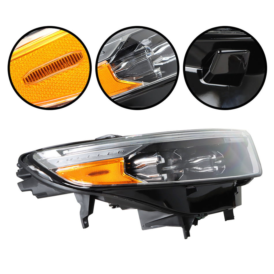 labwork LED Headlights Assembly Replacement for 2020 2021 Ford Explorer XLT / Limited Projector Headlamp Passenger Side LB5Z13008BB