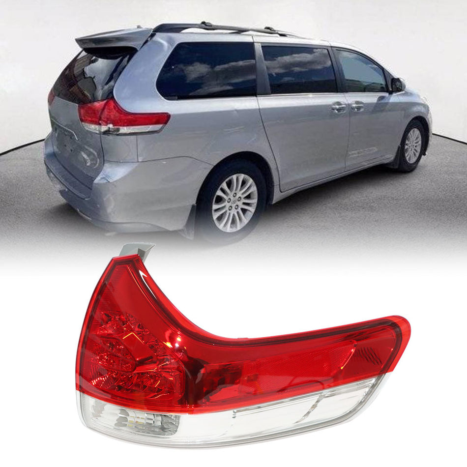 labwork For 2011-2014 Toyota Sienna Outer Tail Light Lamp Passenger Right Side