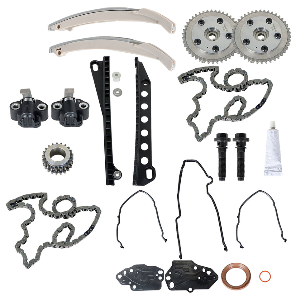 labwork Timing Chain Kit Cam Phasers Replacement for Ford Expedition F150 F250 Navigator 5.4L