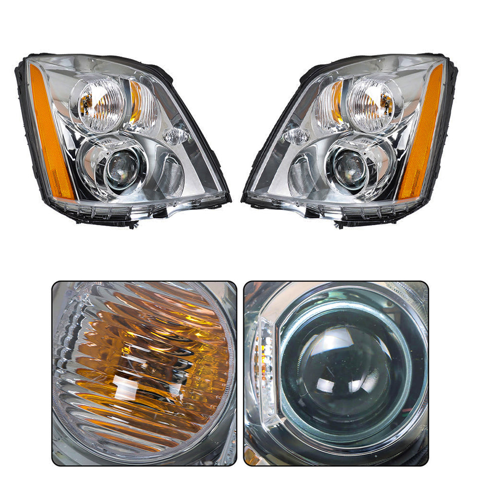 labwork HID Headlights Assembly Replacement for 2006-2011 Cadillac DTS 4.6L Projector Headlamp Passenger & Driver Side 20861482 20861481