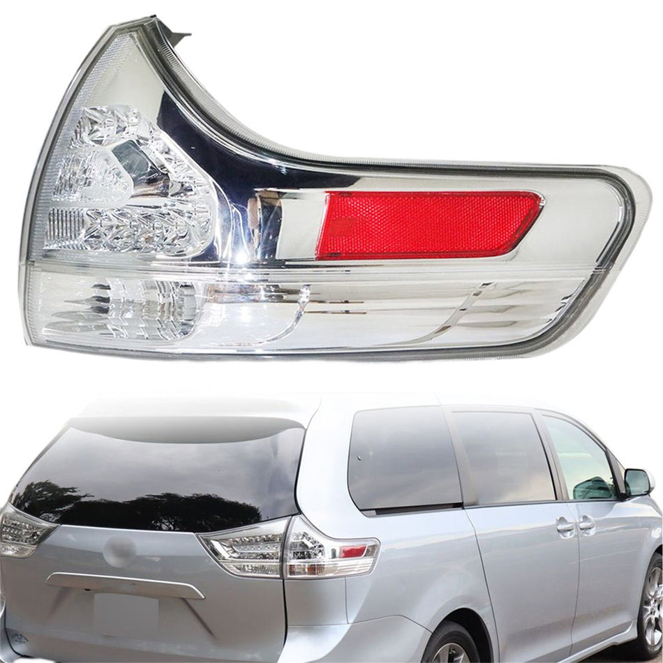 labwork Passenger Side Outer Tail Light Replacement for 2011-2020 Toyota Sienna Rear Tail Light Brake Lamp Assembly RH Right Side 8155008040 TO2805110