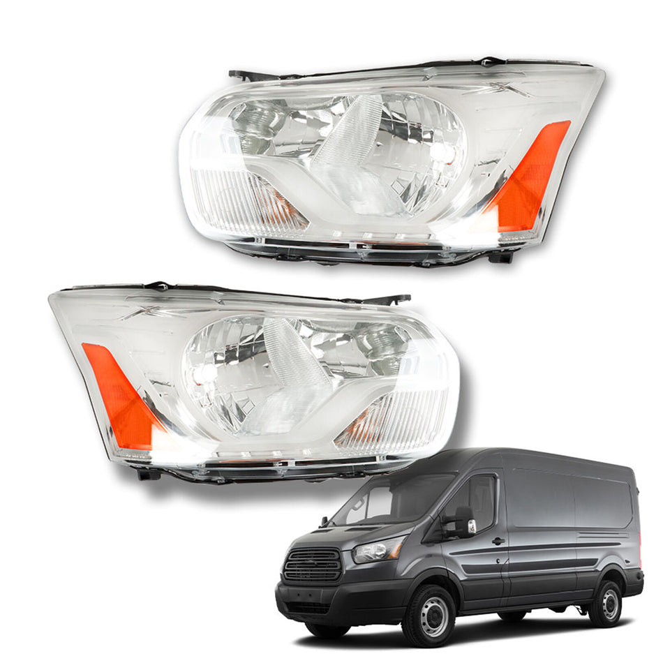 labwork Headlight Assembly Replacement for Ford Transit 150 250 350 2014-2022 Headlights Set Driver ＆ Passenger Side