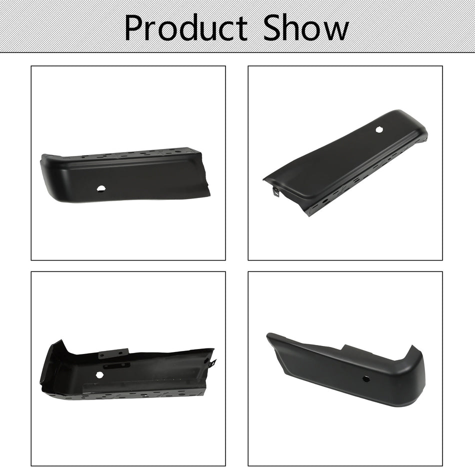 labwork Primered Black Rear Left Bumper Face Bar with Parking Aid Sensor Holes Replacement for 2015-2020 F150 FO1102383