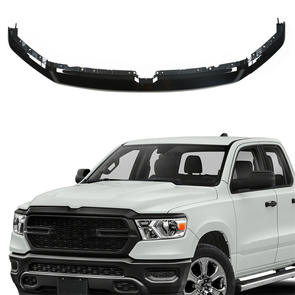 labwork Front Upper Grille Molding Glossy Black Replacement for 2019 2020 2021 2022 Ram 1500