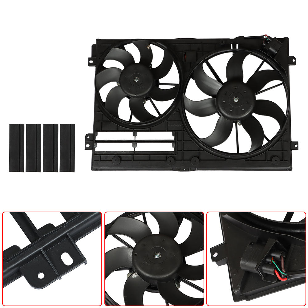 Radiator And Condenser Fan For Volkswagen Passat Audi TT Quattro VW3117106