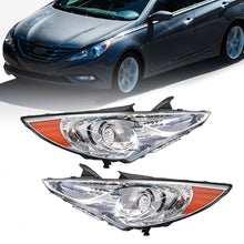 Load image into Gallery viewer, For 2011-2014 Sonata Amber Corner Projector Headlight Head Lamps Kits Clear Lens