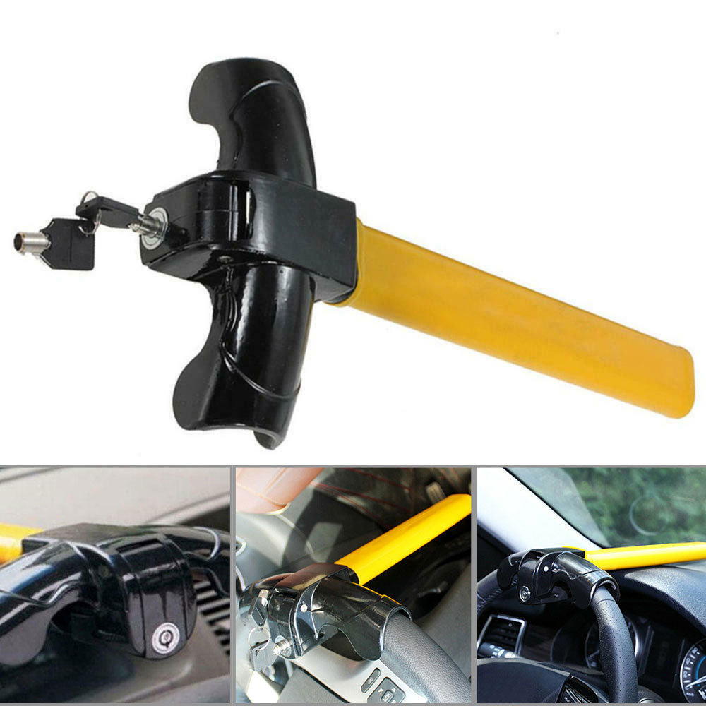 Universal Steering Wheel Lock AUTO Anti Theft Car Security Rotary Heavy Duty