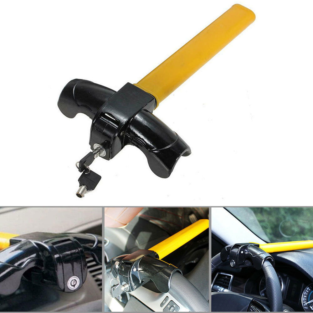 Universal Steering Wheel Lock AUTO Anti Theft Car Security Rotary Heavy Duty