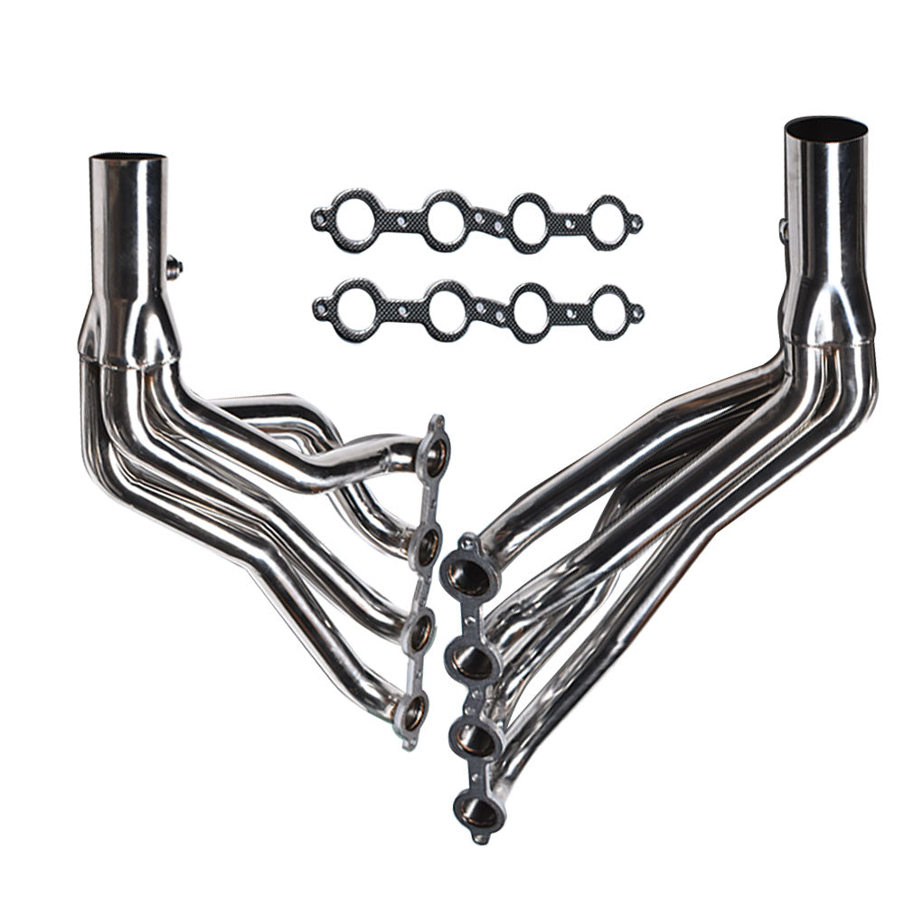 Labwork Long Tube Headers 1 3/4" Conversion Swap For Chevy C10 LS Truck LS1 LS2 LS3 LS6