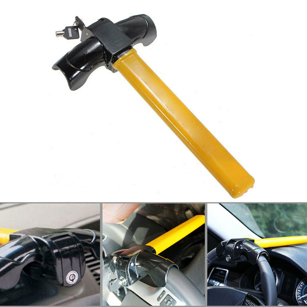 Universal Steering Wheel Lock AUTO Anti Theft Car Security Rotary Heavy Duty