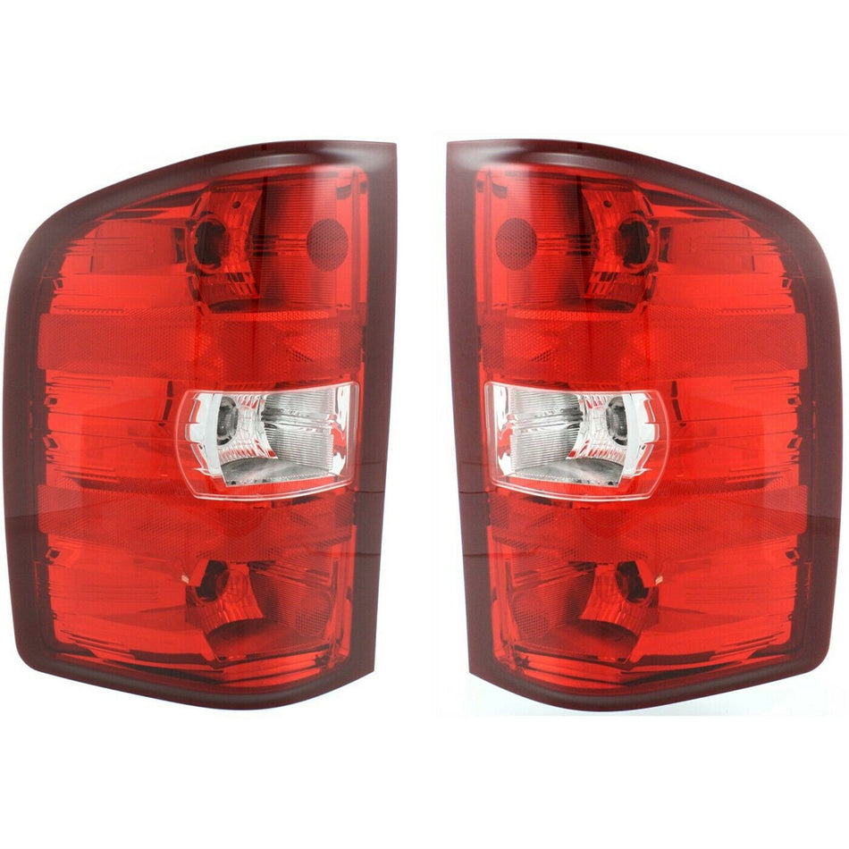 labwork Driver Passenger Side Tail Lights Replacement for 2007-2013 Chevy Silverado 1500 2500 3500