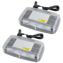 Load image into Gallery viewer, Labwork Strobe Beacon Light 48LED Flashing Emergency Warning Amber/White Pair