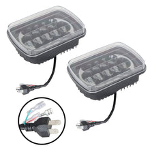 Load image into Gallery viewer, Labwork LED Headlight Beam Halo DRL For Jeep Wrangler Cherokee Pair 5X7&quot; 7x6&#39;&#39;