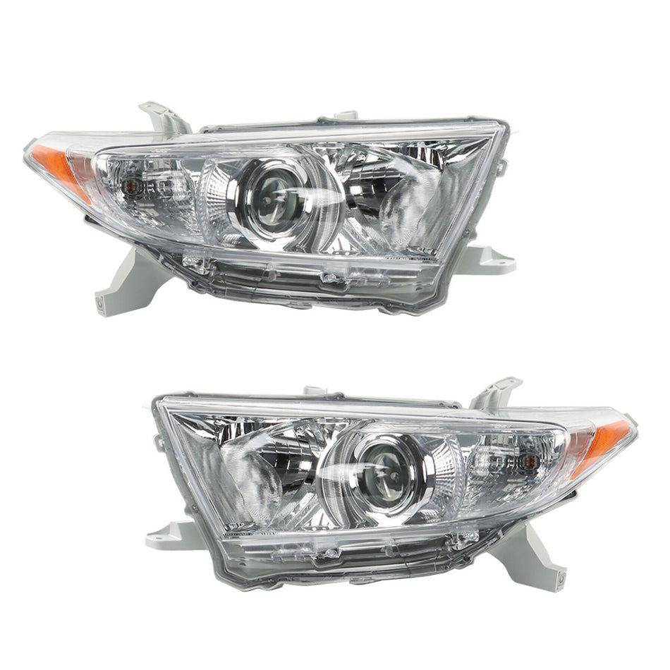 labwork Headlight Assembly Replacement for Toyota 2011 2012 2013 Highlander Headlights Halogen Set Driver ＆ Passenger Side