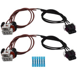 Labwork 2Pcs Headlight/Turn Signal Harness For 00-14 Freightliner Columbia Truck