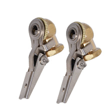 Load image into Gallery viewer, Two Brass Lock On Tire Inflator Locking Air Chuck Air Hose Attachment 1/4&quot; NPT