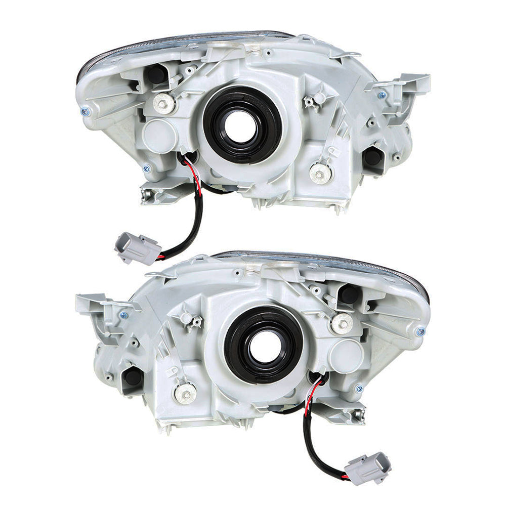 Fit For 2007-2011 Toyota Yaris Sedan Left and Right 2Pc Clear Lens Headlight Set