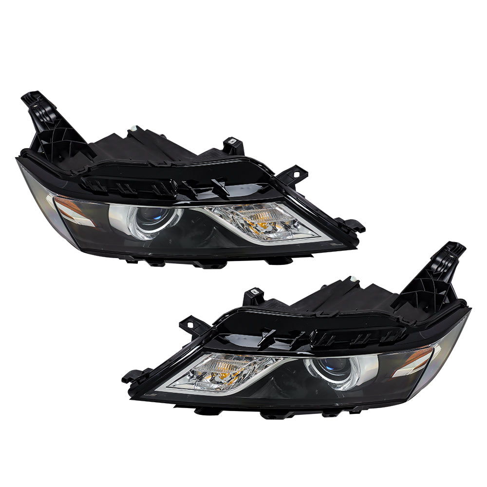 Pair LH+RH Headlights Assembly HID/Xenon For 2015-2020 Chevy Impala Headlamps