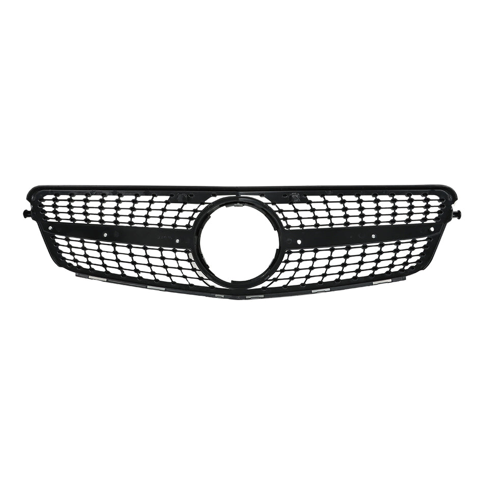 Labwork Front Plastic Grille Bumper For 2008-14 Mercedes Benz W204 Class C250 Silver