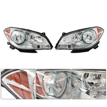 Load image into Gallery viewer, Left + Right Headlights For 2008-2012 Chevy Malibu Headlamp One Pair Clear Lens