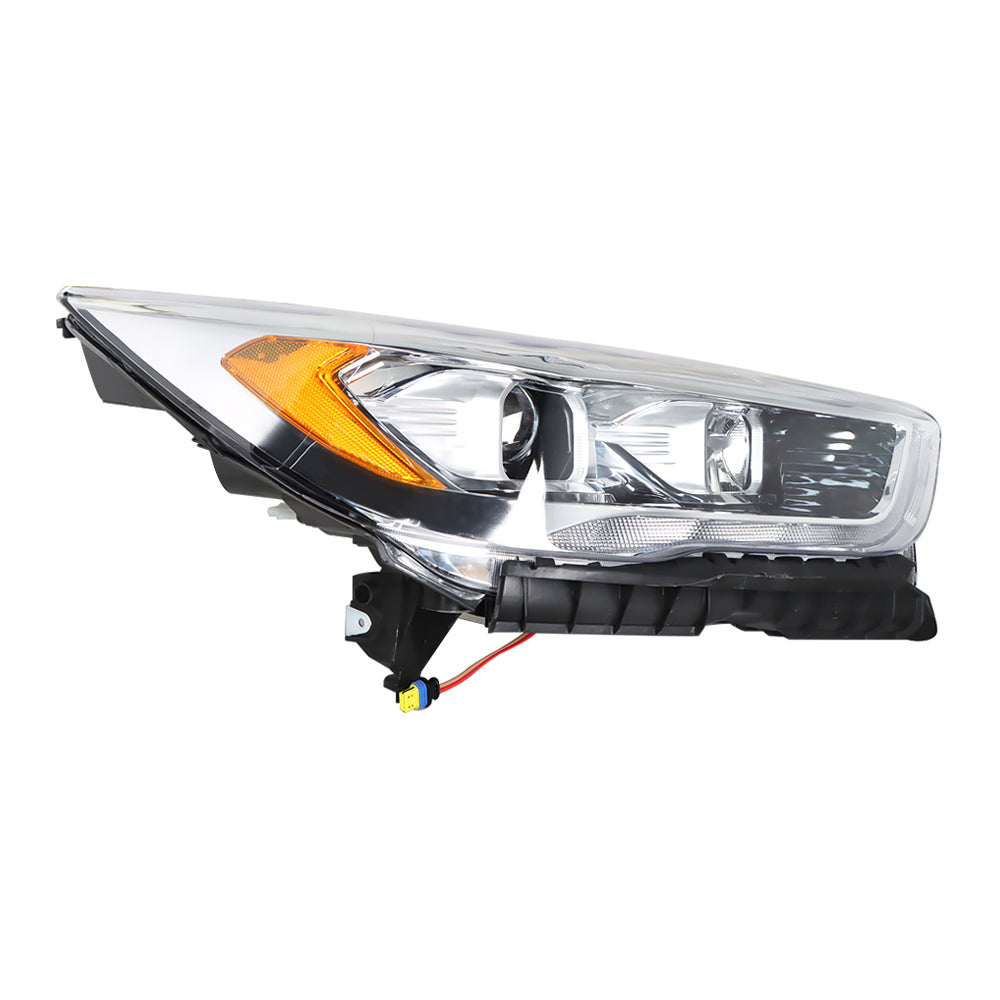 Labwork Passenger Right For 2017-2019 Ford Escape Clear HID W/LED DRL Chrome Headlight