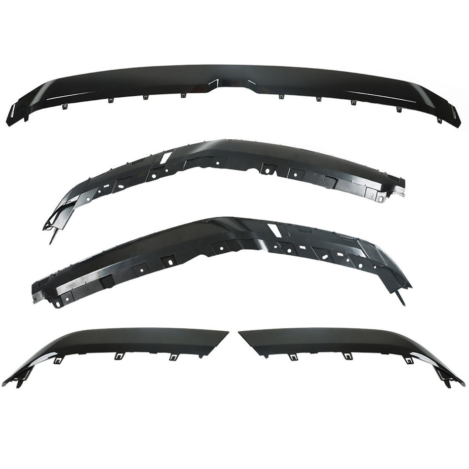 labwork Front Upper Grille Molding Glossy Black Replacement for 2019 2020 2021 2022 Ram 1500