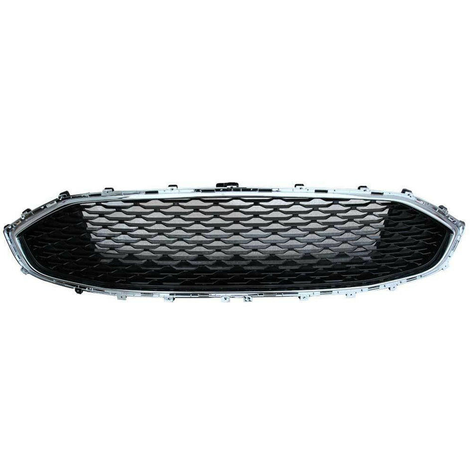 Front Bumper Upper Grille For 2019-2020 Ford Fusion Chrome Mesh