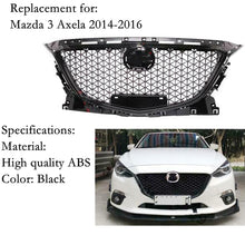 Load image into Gallery viewer, Labwork Front Grille Honeycomb Grill Black Plastic Trim For Mazda 3 Axela 2014-2016