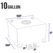 Load image into Gallery viewer, 10 Gallon Red Coated Aluminum Racing/Drifting Fuel Cell Gas Tank+Level Sender Lab Work Auto