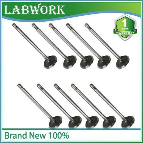 10 Intake Valves 6mm Stem Fit for Volvo C30/70 V50/70 S40/60/70/80 XC70 9454607 Lab Work Auto