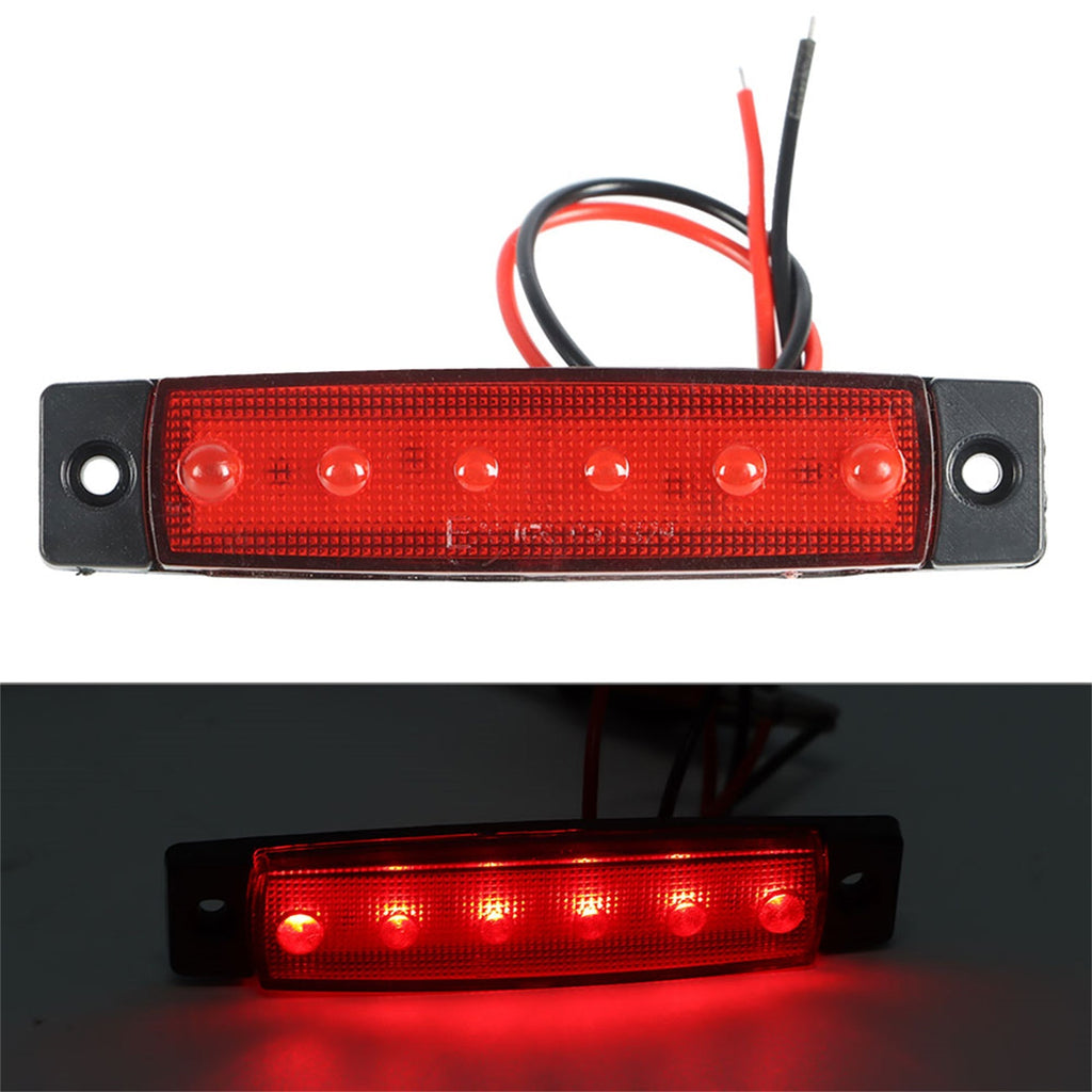 10× LED Upgrade Rear Waterproof Red Truck Boat Trailer Marker Tail Light Kit Lab Work Auto