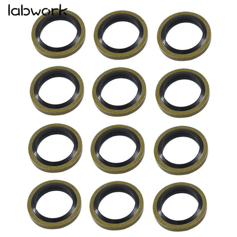 12mm Seals Fuel Line Sealing Washer 12V 24V 5.9L 3963983 (12) For Cummins Lab Work Auto