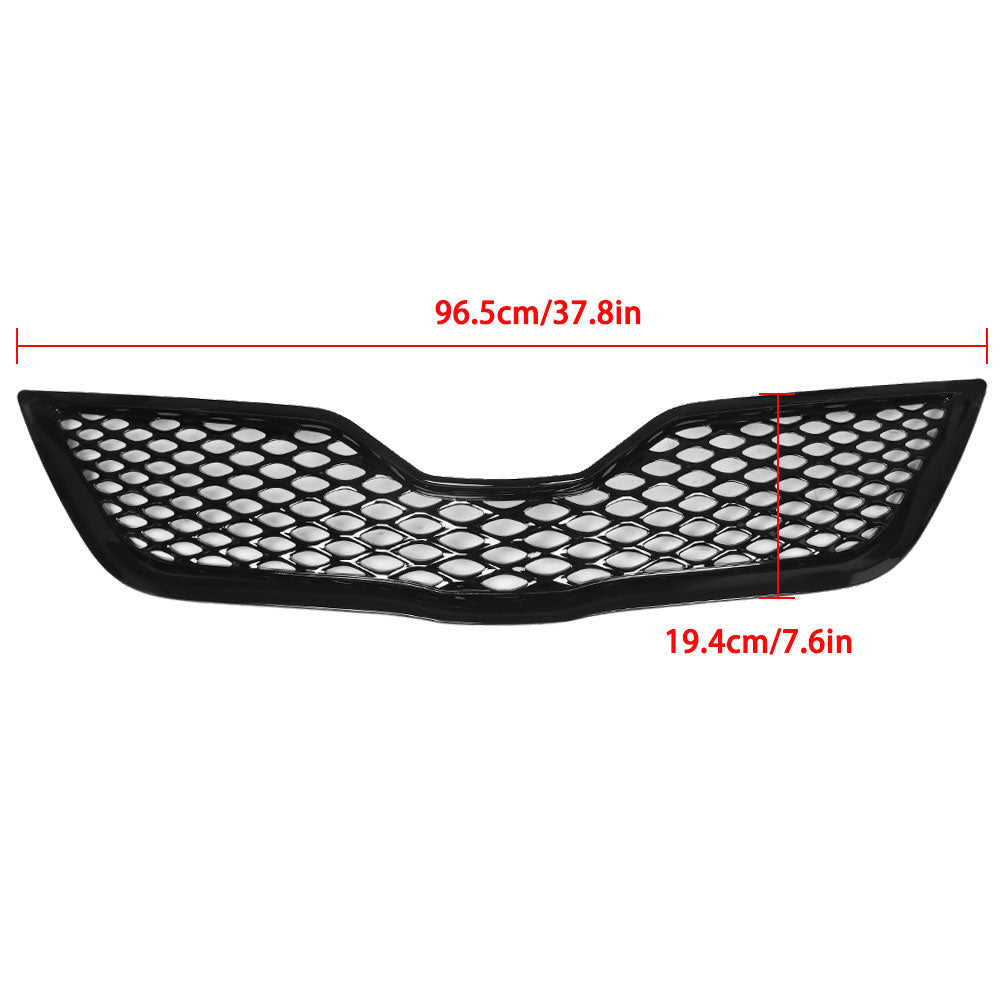 Front Bumper Upper Grille For Toyata Camry SE 2010-2011 2.5L/3.5L Black Grill