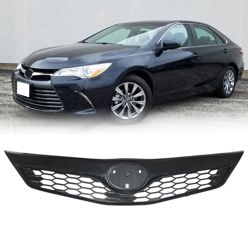 Labwork Front Upper Bumper Grill Grille For 2012 2013 2014 Toyota Camry SE XSE Black