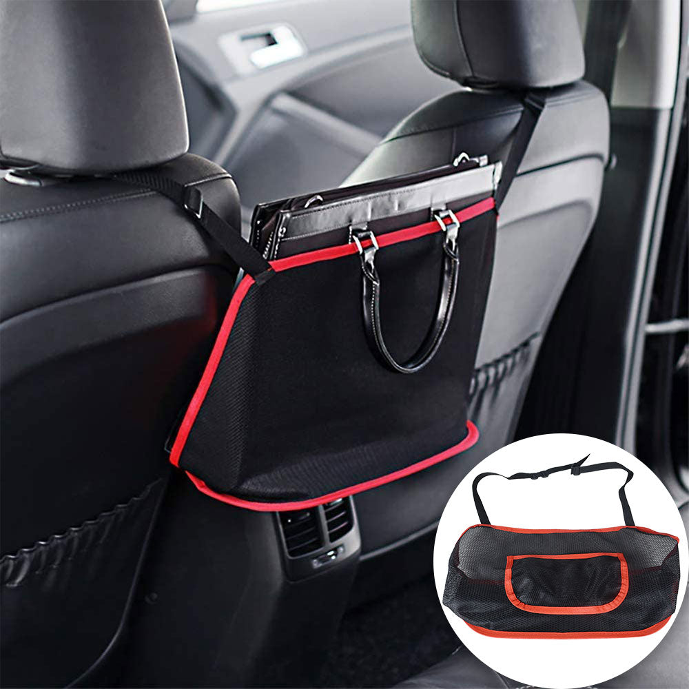 Labwork Universal Car Net Pocket Handbag Holder Organizer Seat Side Storage Mesh Net Bag