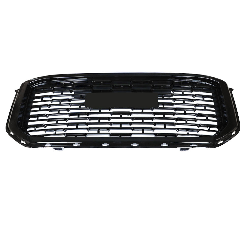 Mesh Hood Upper Grille For 2015-2020 GMC Yukon Denali SLE Sport Black Gloss