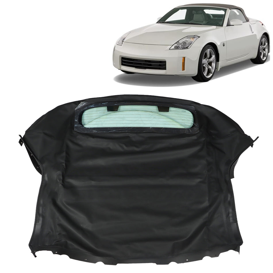 Labwork Convertible Soft Top W/Heated Glass Window For Nissan 350Z 2003-2009