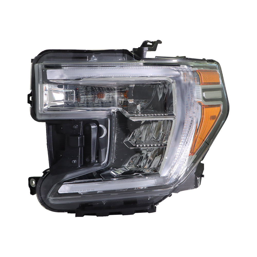 Driver Left Side Headlight For 2019-2021 GMC Sierra 1500 Halogen w/ DRL Headlamp