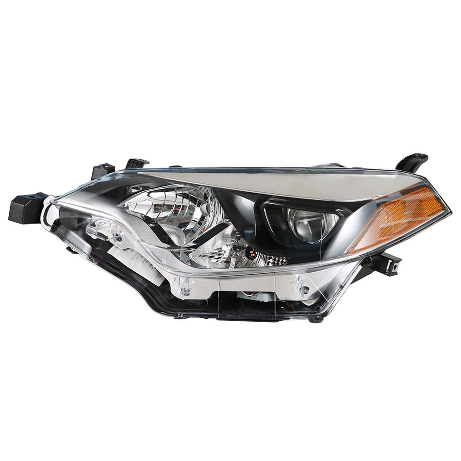 labwork Fit For 2014-2016 Toyota Corolla Driver Side Chrome Housing Headlamp Headlight