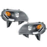 Right+Left Headlights For 2006-2011 Chevy HHR Halogen Black Housing Clear Lens