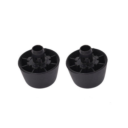 2 Black Rubber Bumper Cushion Hood Stoppers For 07-18 Jeep Wrangler Jk Body Lab Work Auto