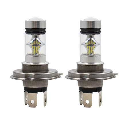 2 x H4 9003 LED 6000K High Low Beam Bright 100W 8000LM White Headlight Bulbs Kit Lab Work Auto