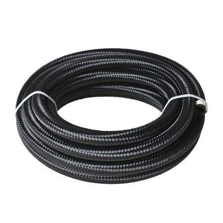 20FT Braided Fuel Hose Line & 8AN Swivel Hose End Fitting Kit Black Lab Work Auto