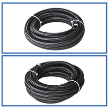 Load image into Gallery viewer, 20FT Braided Fuel Hose Line &amp; 8AN Swivel Hose End Fitting Kit Black Lab Work Auto